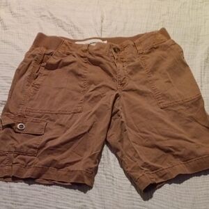 Women's Tan Cargo Shorts